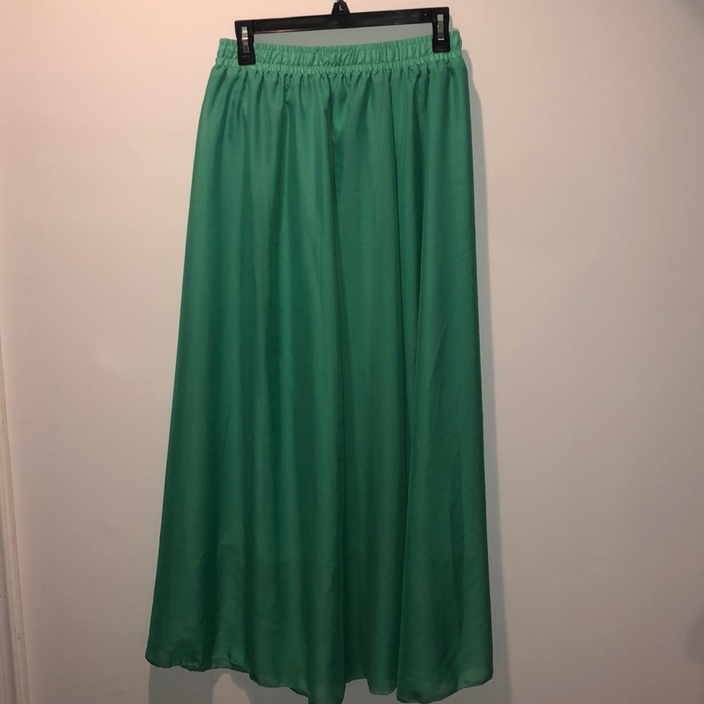 Long Green Skirt